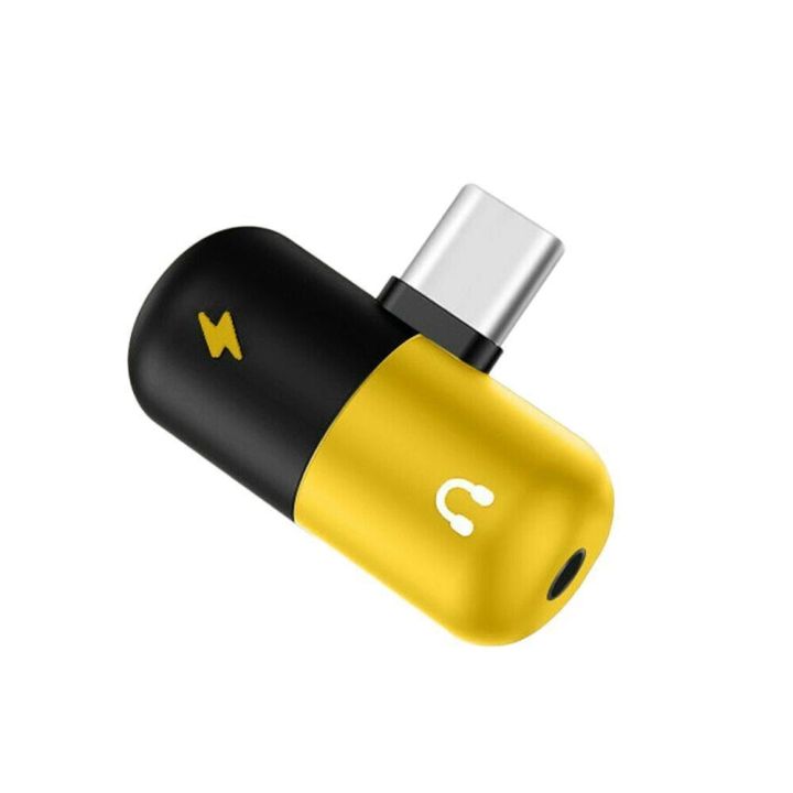 2 in 1 Audio splitter Adopter AUX cable &Type C