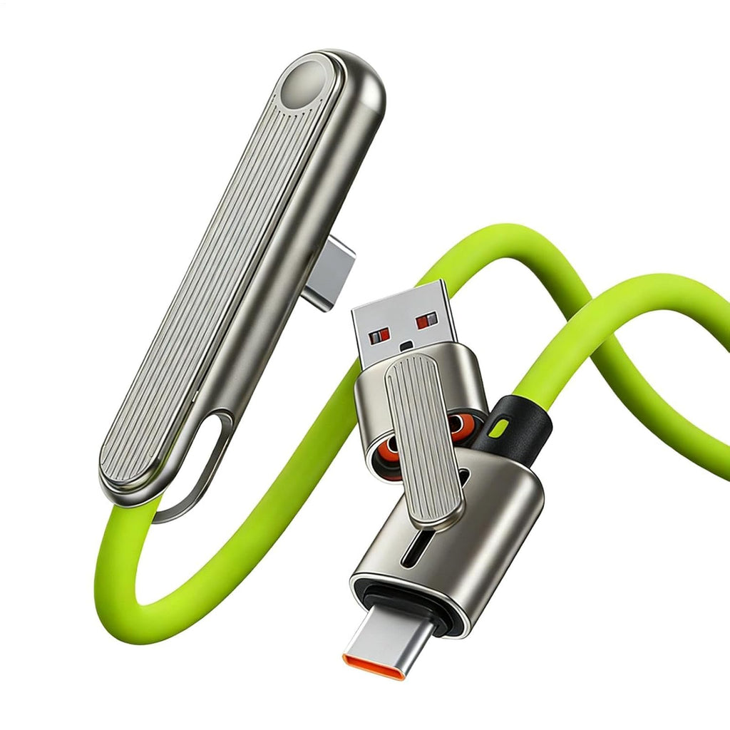 Sideways Phone Charger - 240W Foldable Fast Charging Sideways Cord