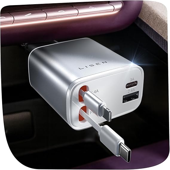 LISEN Retractable Car Charger