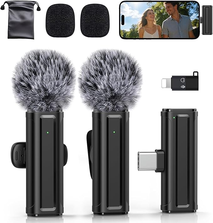 Wireless 2 Pack Lavalier Mic