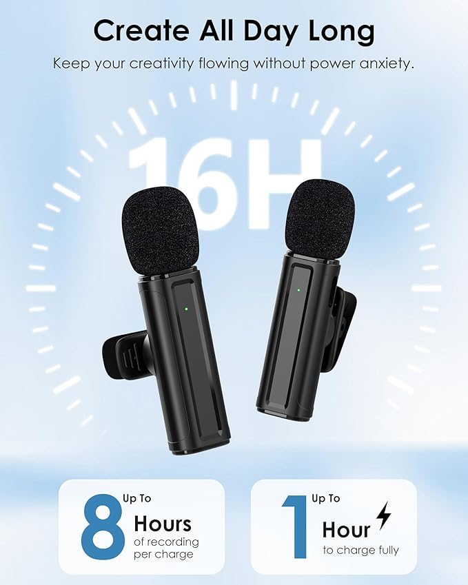 Wireless 2 Pack Lavalier Mic