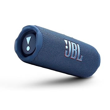Blue JBL speaker on a white background