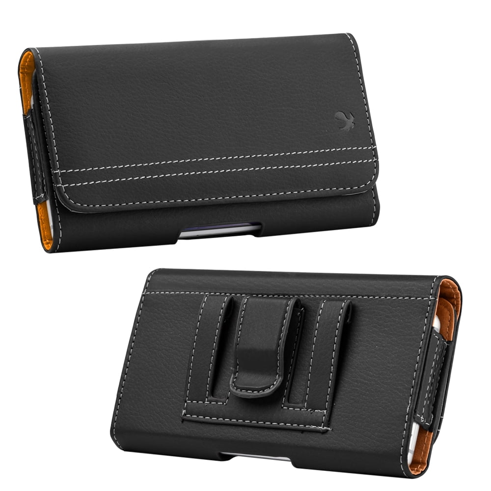 Black horizontal pouch magnetic