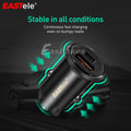 Car charger dual slots USB and  C type