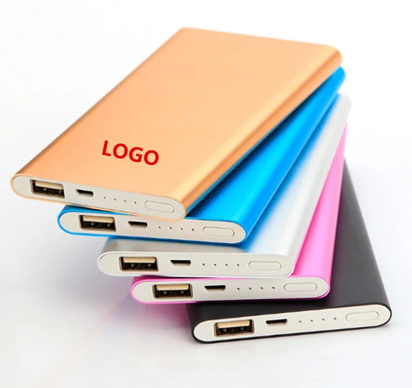 Power bank 5,000 MAH with Type C slot and USB slot