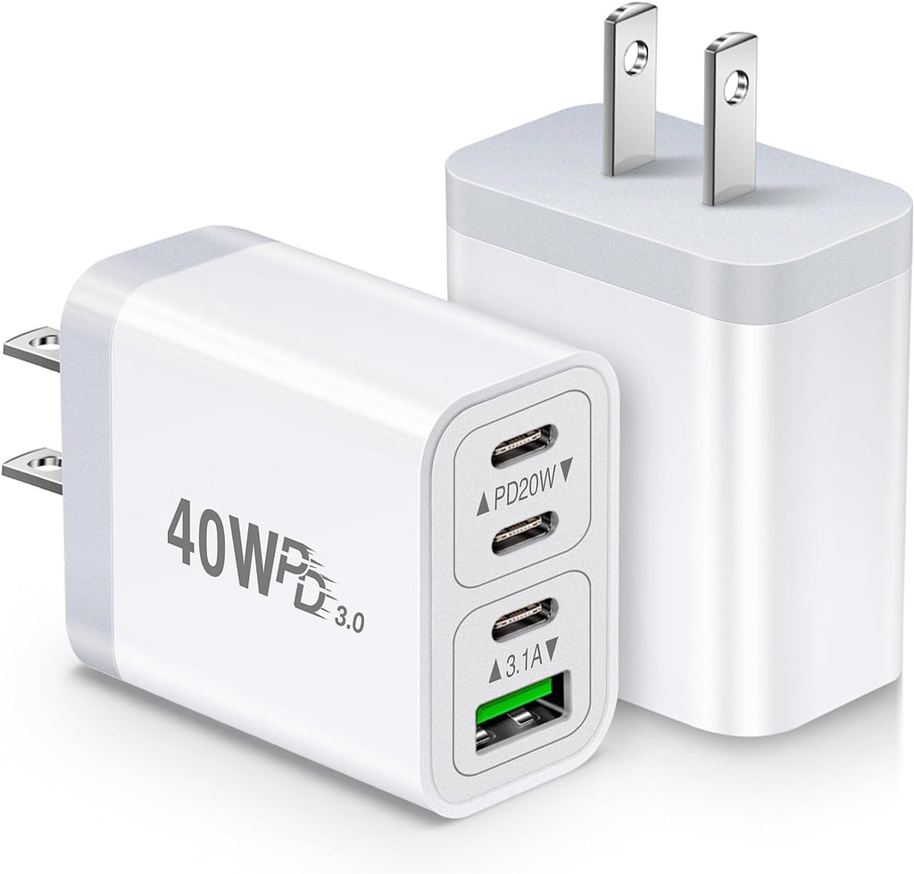 Type C 2 slots and USB 2 slots Adopter 38w