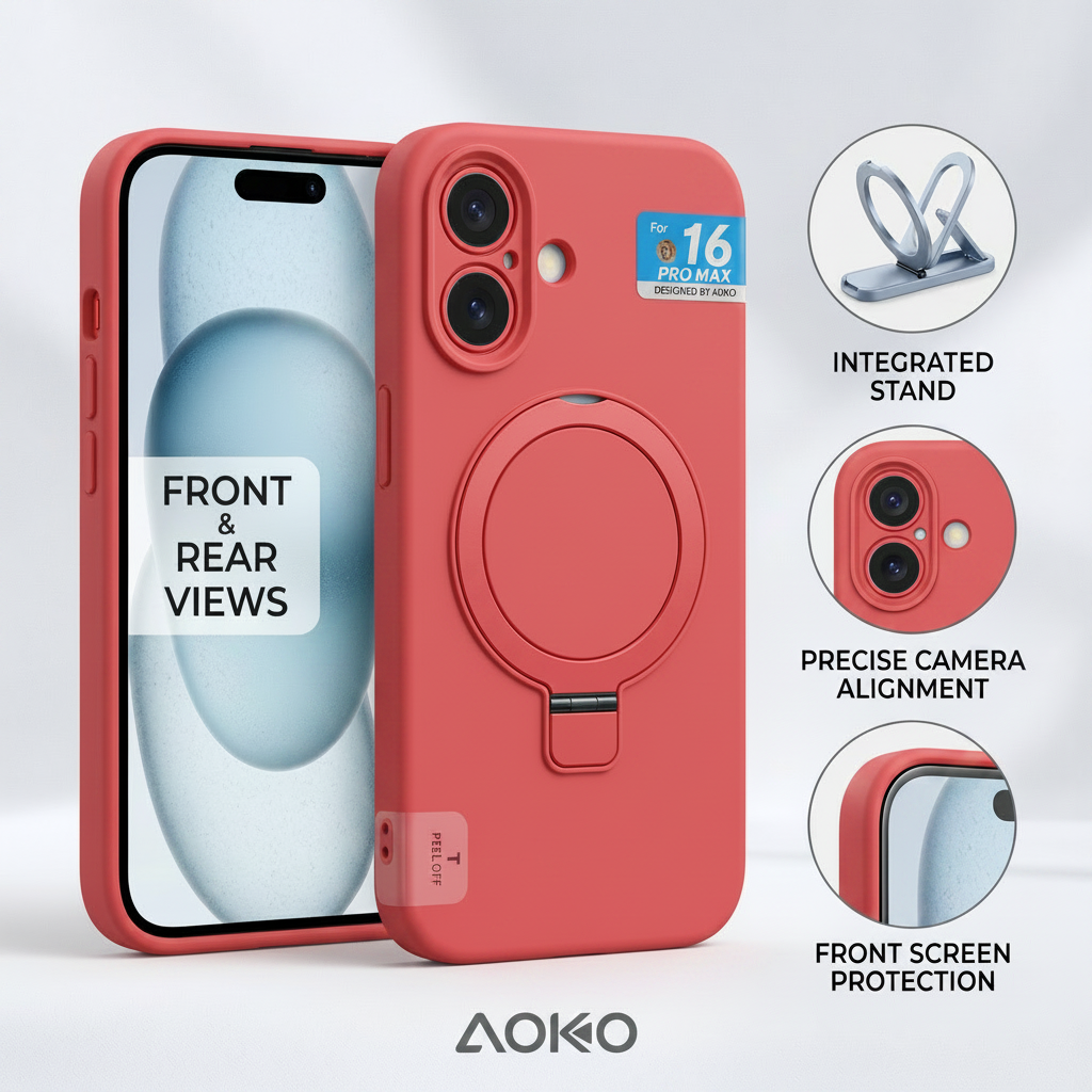 Leather silicon with mage safe with kickstand for iphone