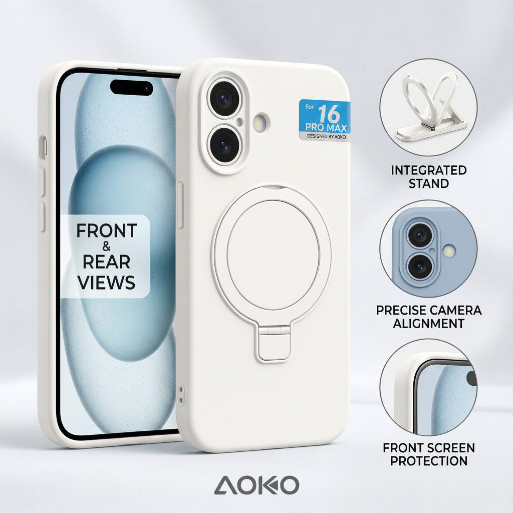Leather silicon with mage safe with kickstand for iphone