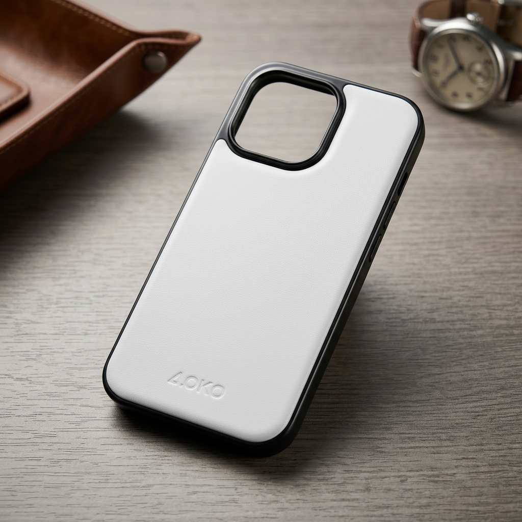 Leather back wallet case